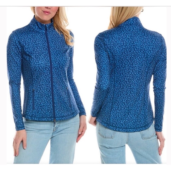 J MCLAUGHLIN BILLIE JACKET NWOT S TWO WAY FULL ZIP TENNIS OUTDOORS WEEKEND WEAR - Picture 1 of 12